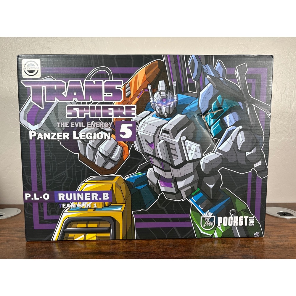 Pocket Toys Trans Sphere Panzer Legion 5-in-1 Ruiner.B PT05 Combiner‎ Robot Set
